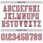 Custom Mesh Medium Authentiek Voetbalshirt Wit Roze-Zwart Custom Mesh Medium Authentiek Voetbalshirt Wit Roze-Zwart