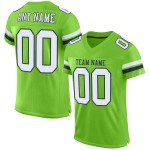Mesh Wit-Marinegroen Neon Voetbal Authentiek Aangepast Jersey Mesh Wit-Marinegroen Neon Voetbal Authentiek Aangepast Jersey