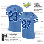 Voetbalblauw Authentiek Mesh Royal-Wit Licht Jersey Aangepast Voetbalblauw Authentiek Mesh Royal-Wit Licht Jersey Aangepast