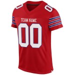 Jersey Rood Voetbal Wit-Royal Mesh Authentiek Aangepast Jersey Rood Voetbal Wit-Royal Mesh Authentiek Aangepast