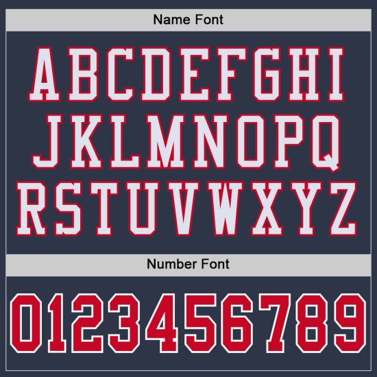 Mesh Throwback Custom Jersey Authentieke Marineblauwe Voetbal Rood-Wit Mesh Throwback Custom Jersey Authentieke Marineblauwe Voetbal Rood-Wit