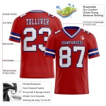 Mesh Authentic Wit-Koninklijk Custom Rood Jersey Voetbal Mesh Authentic Wit-Koninklijk Custom Rood Jersey Voetbal
