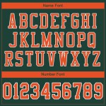 Voetbal Mesh Authentiek Oranje-Wit Aangepast Jersey Groen Voetbal Mesh Authentiek Oranje-Wit Aangepast Jersey Groen