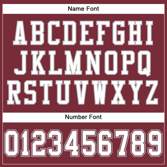 Bourgondië Mesh Custom Football Jersey Wit-Grijs Authentiek Bourgondië Mesh Custom Football Jersey Wit-Grijs Authentiek