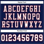 Authentiek Jersey Mesh Navy Custom Football Wit-Rood Authentiek Jersey Mesh Navy Custom Football Wit-Rood