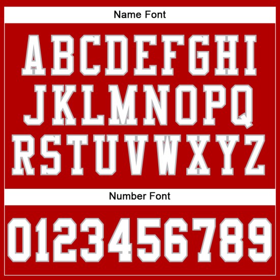 Mesh Jersey Authentiek Wit-Grijs Rood Custom Voetbal Mesh Jersey Authentiek Wit-Grijs Rood Custom Voetbal