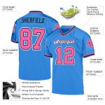 Mesh Powder Custom Roze-Zwart Throwback Authentiek Voetbalblauw Jersey Mesh Powder Custom Roze-Zwart Throwback Authentiek Voetbalblauw Jersey
