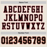 Voetbal Authentic Mesh Cream Jersey Custom Zwart-Rood Voetbal Authentic Mesh Cream Jersey Custom Zwart-Rood