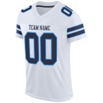 Custom Jersey Football Authentic Mesh Marineblauw-Poederblauw Wit Custom Jersey Football Authentic Mesh Marineblauw-Poederblauw Wit