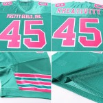 Mesh Jersey Voetbal Custom Authentic Groen Roze-Wit Kelly Mesh Jersey Voetbal Custom Authentic Groen Roze-Wit Kelly