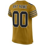 Voetbal Mesh Zwart-Wit Oud Aangepast Jersey Authentiek Goud Voetbal Mesh Zwart-Wit Oud Aangepast Jersey Authentiek Goud