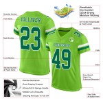 Authentiek Kelly Jersey Groen Groen-Wit Aangepast Voetbal Mesh Neon Authentiek Kelly Jersey Groen Groen-Wit Aangepast Voetbal Mesh Neon