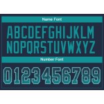 Jersey Fashion Teal-Grijs Mesh Drift Marineblauw Voetbal Aangepast Jersey Fashion Teal-Grijs Mesh Drift Marineblauw Voetbal Aangepast