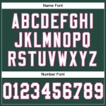 Groen Jersey Authentieke Mesh Wit-Roze Voetbal Aangepast Groen Jersey Authentieke Mesh Wit-Roze Voetbal Aangepast