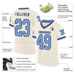 Jersey Throwback Light Authentieke Blauw-Marineblauwe Voetbalcrème Custom Mesh Jersey Throwback Light Authentieke Blauw-Marineblauwe Voetbalcrème Custom Mesh