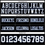Jersey Authentic Wit-Royal Mesh Custom Football Zwart Jersey Authentic Wit-Royal Mesh Custom Football Zwart