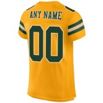 Custom Mesh Jersey Authentieke Gouden Voetbal Groen-Wit Custom Mesh Jersey Authentieke Gouden Voetbal Groen-Wit