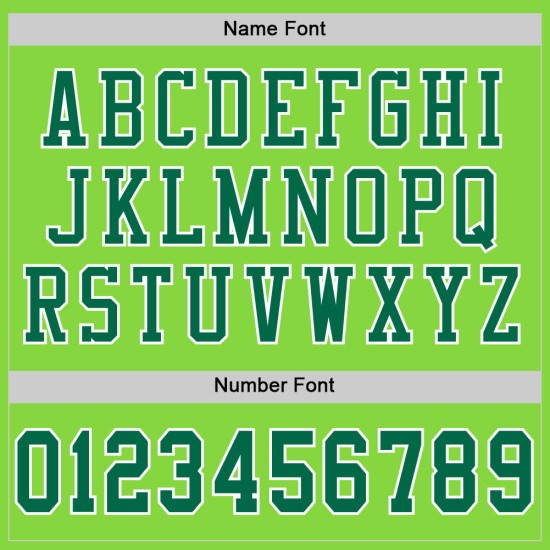 Authentiek Kelly Jersey Groen Groen-Wit Aangepast Voetbal Mesh Neon Authentiek Kelly Jersey Groen Groen-Wit Aangepast Voetbal Mesh Neon