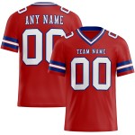 Mesh Authentic Wit-Koninklijk Custom Rood Jersey Voetbal Mesh Authentic Wit-Koninklijk Custom Rood Jersey Voetbal