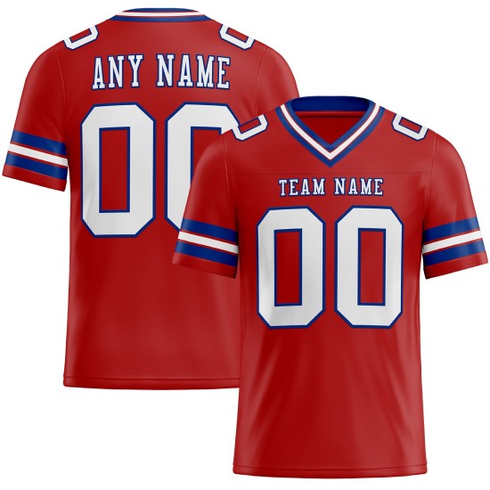 Mesh Authentic Wit-Koninklijk Custom Rood Jersey Voetbal Mesh Authentic Wit-Koninklijk Custom Rood Jersey Voetbal