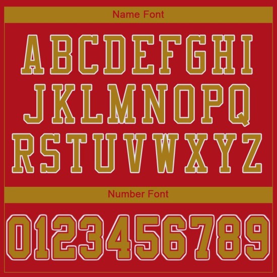 Aangepaste rode oude authentieke goud-witte voetbaltrui mesh Aangepaste rode oude authentieke goud-witte voetbaltrui mesh