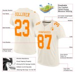 Custom Jersey Football Cream Orange Bay Mesh Authentic Custom Jersey Football Cream Orange Bay Mesh Authentic
