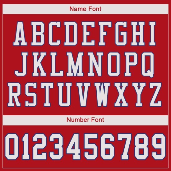 Jersey Rood Voetbal Wit-Royal Mesh Authentiek Aangepast Jersey Rood Voetbal Wit-Royal Mesh Authentiek Aangepast