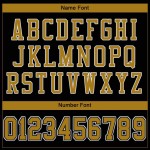Mesh Authentic Football Custom Old Jersey Zwart Goud-Wit Mesh Authentic Football Custom Old Jersey Zwart Goud-Wit