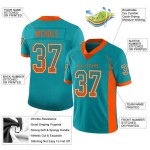 Jersey Drift Fashion Custom Oranje-Wit Mesh Aqua Voetbal Jersey Drift Fashion Custom Oranje-Wit Mesh Aqua Voetbal