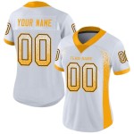 Aangepaste goud-zwarte Drift Fashion Jersey Football Mesh Wit Aangepaste goud-zwarte Drift Fashion Jersey Football Mesh Wit