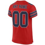 Jersey Scarlet Authentic Navy-Light Custom Mesh Gray Football Jersey Scarlet Authentic Navy-Light Custom Mesh Gray Football